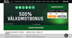 Desktop Screenshot of oddsonline.se